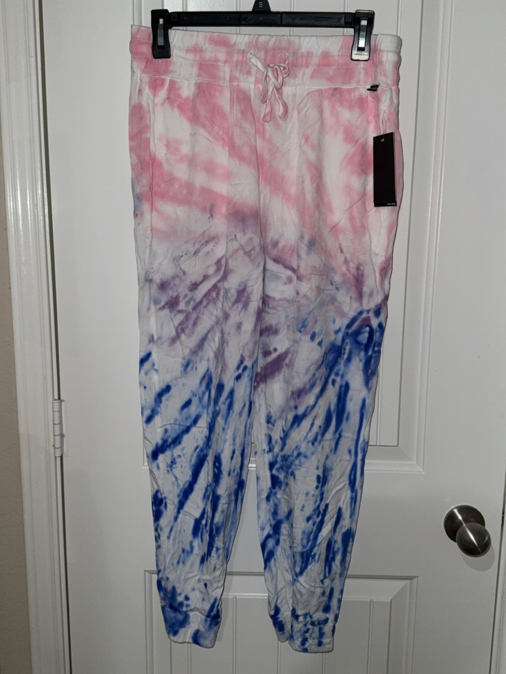 Women’s Hurley Pink Purple Blue Tie-Dye Joggers
